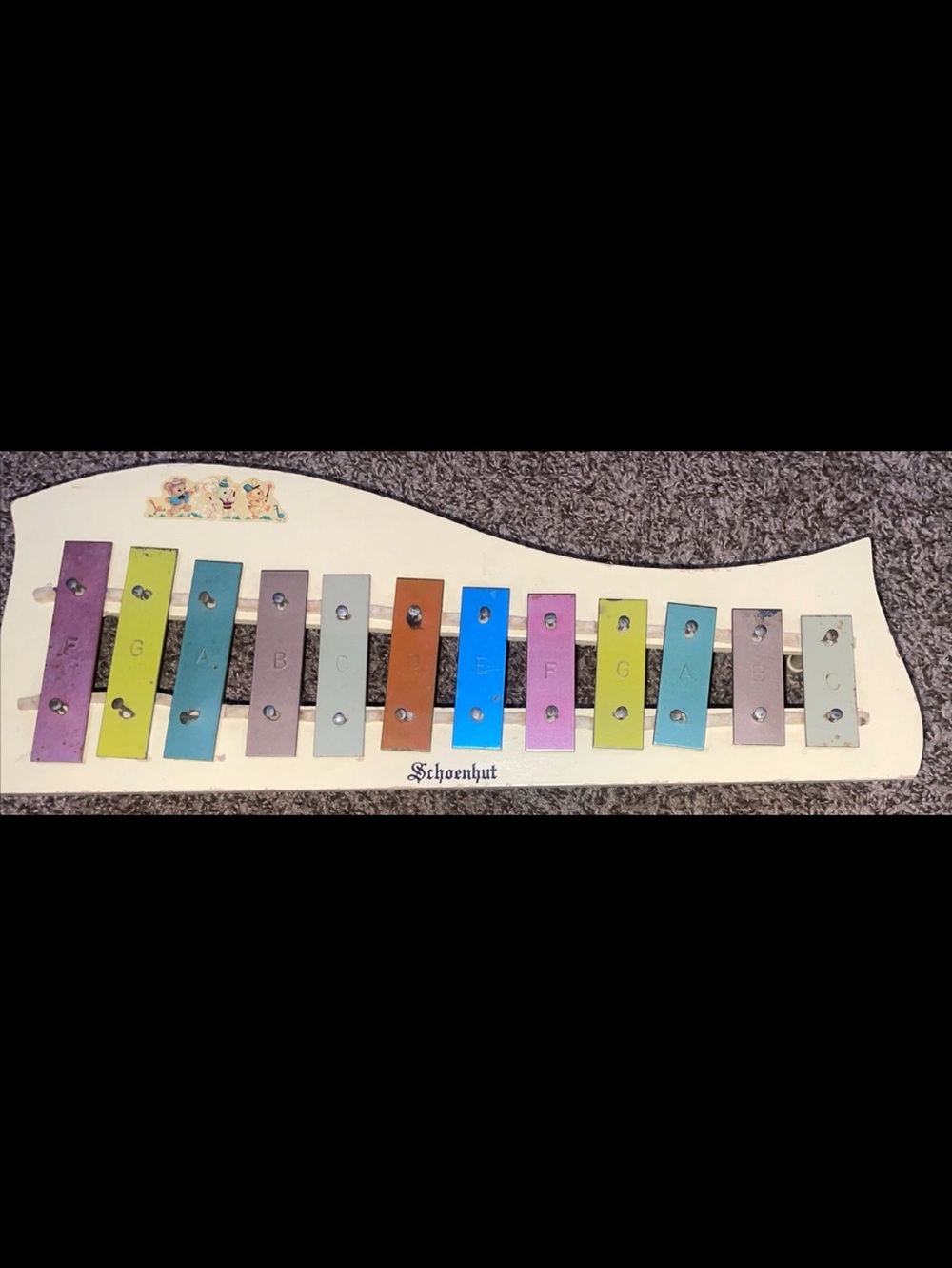 Schoenhut Multicolor Xylophone Wall Art - Playful Home Accent